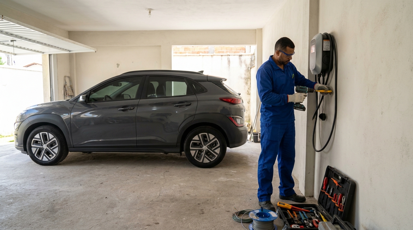 Instalacao de carregador de carro eletrico em Ribeirão Preto‑SP