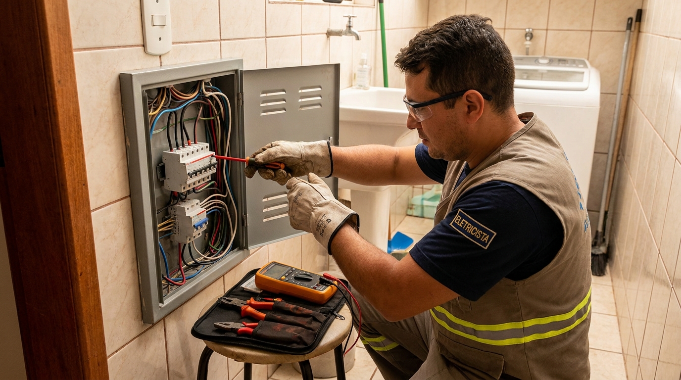 Instalacao de disjuntor residencial em Ribeirão Preto‑SP