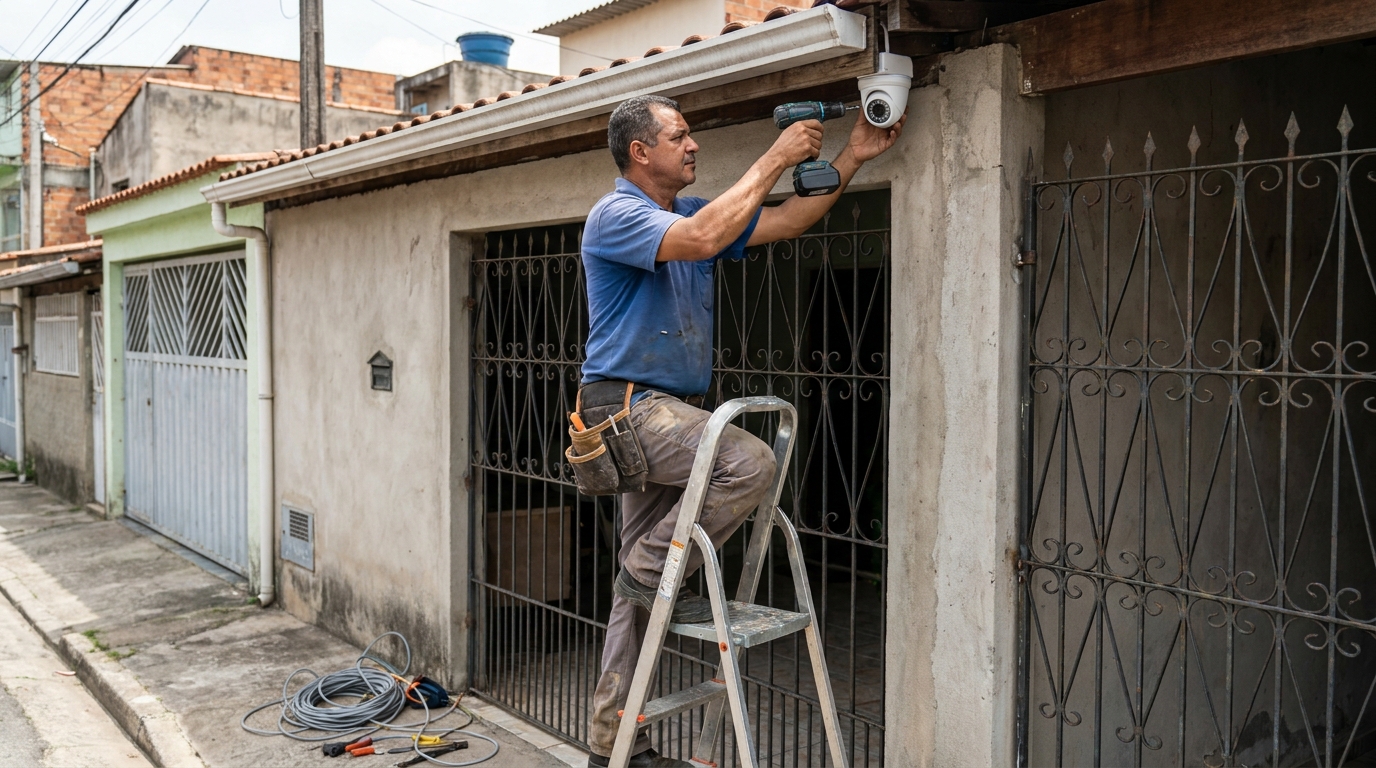 Instalacao de sistema de monitoramento em Ribeirão Preto‑SP