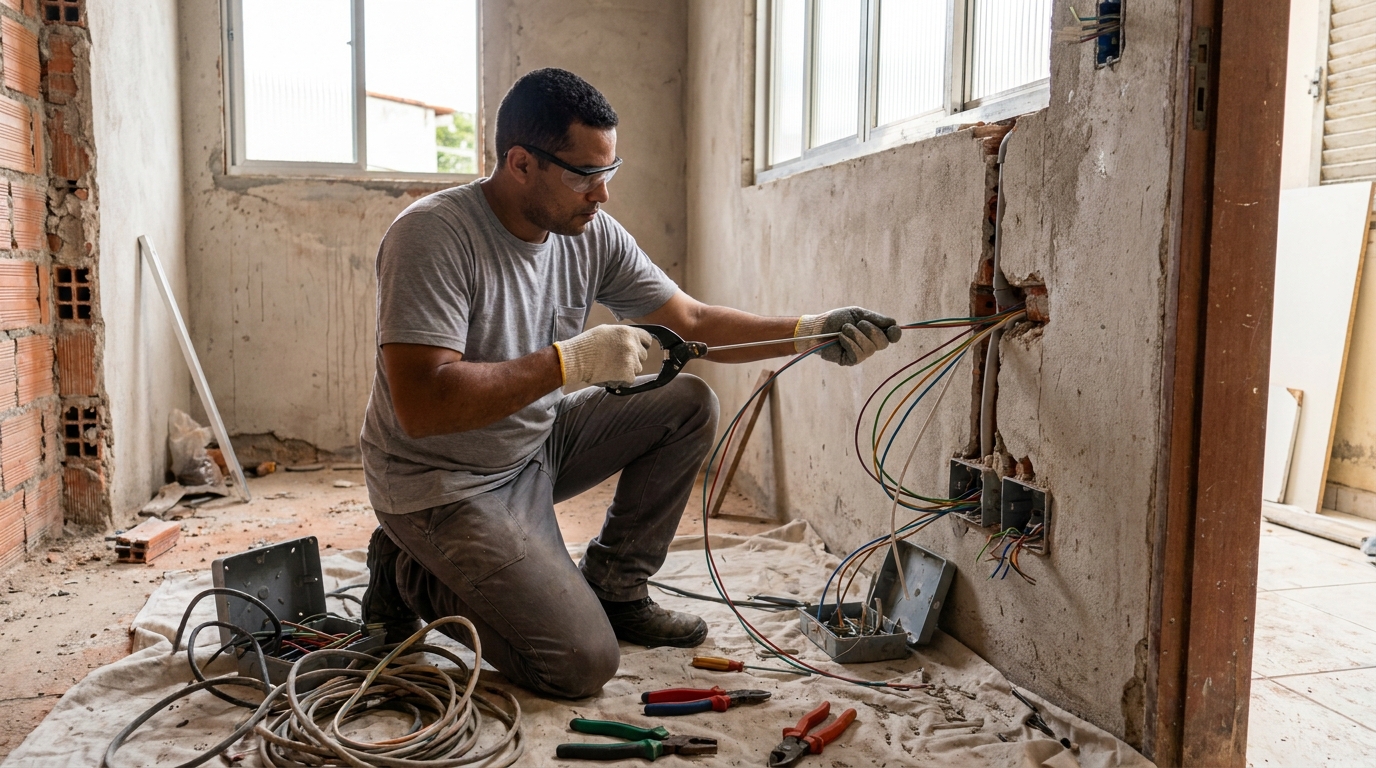 Modernizacao de fiacao eletrica em Ribeirão Preto‑SP
