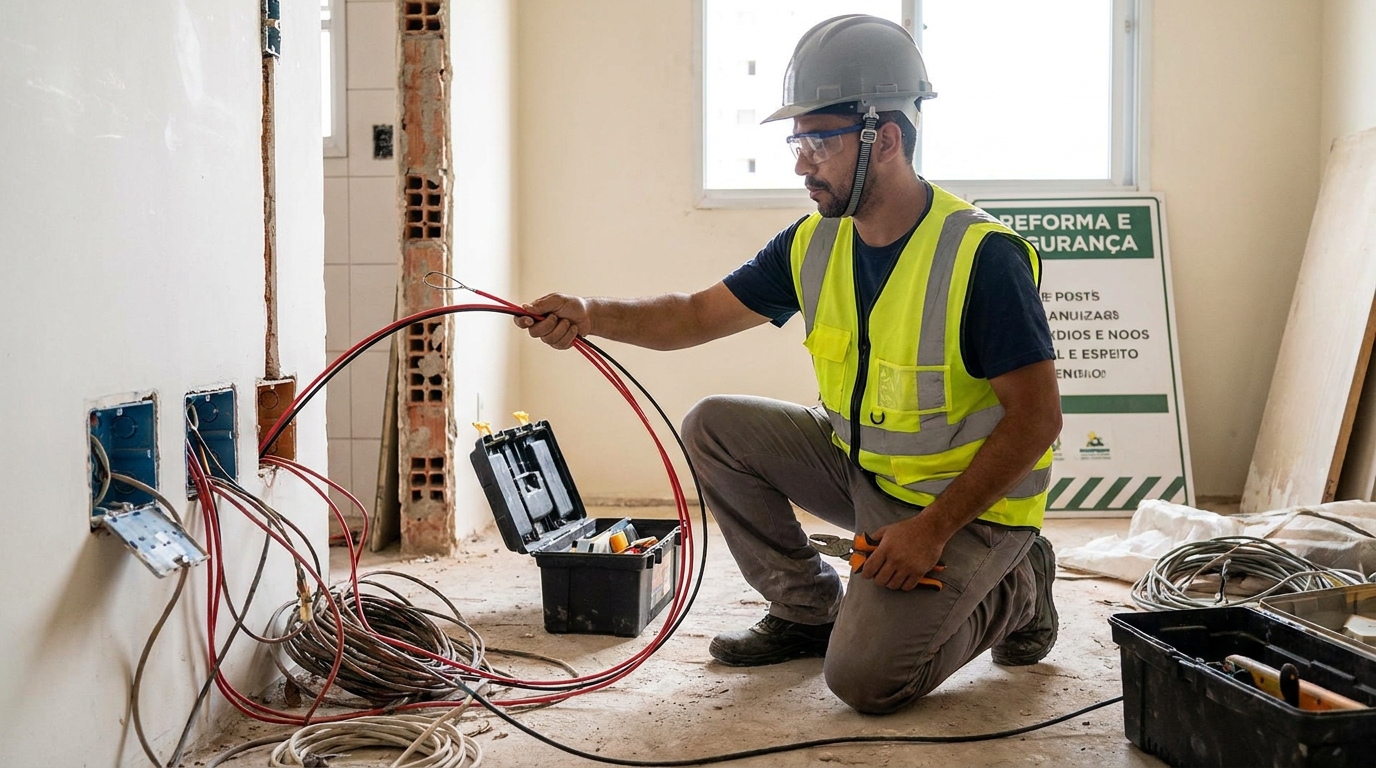 Troca de fiacao eletrica em Belém‑PA