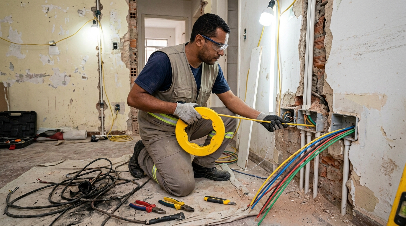 Troca de fiacao eletrica profissional em Ribeirão Preto‑SP